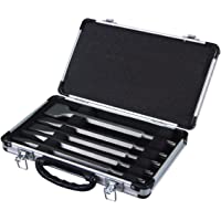 Makita D-42379 - Conjunto de cincel- 5 &amp- ndash- piezas en caja de aluminio 2 x chipping cinceles- 2- 1 punta de…